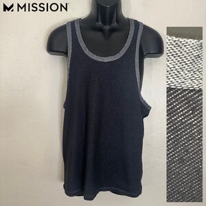 Mission Tank Top Large Gently worn 85% polyester / 12% rayon / 3% spandex